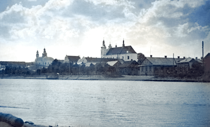 Вид на город Пинск со стороны реки Пины, фото конца 1920-х гг.