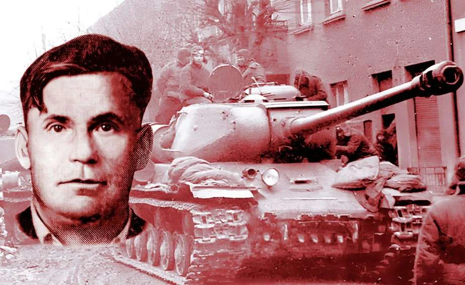 Старшина РККА М. И. Кадочкин.