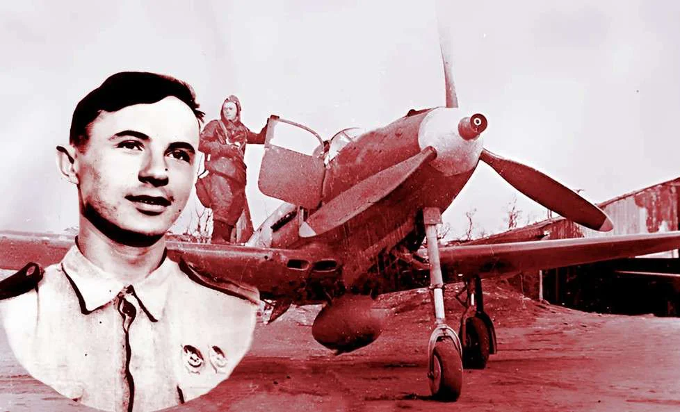 Герой повествования на фоне истребителя Bell P-39 Airacobra.