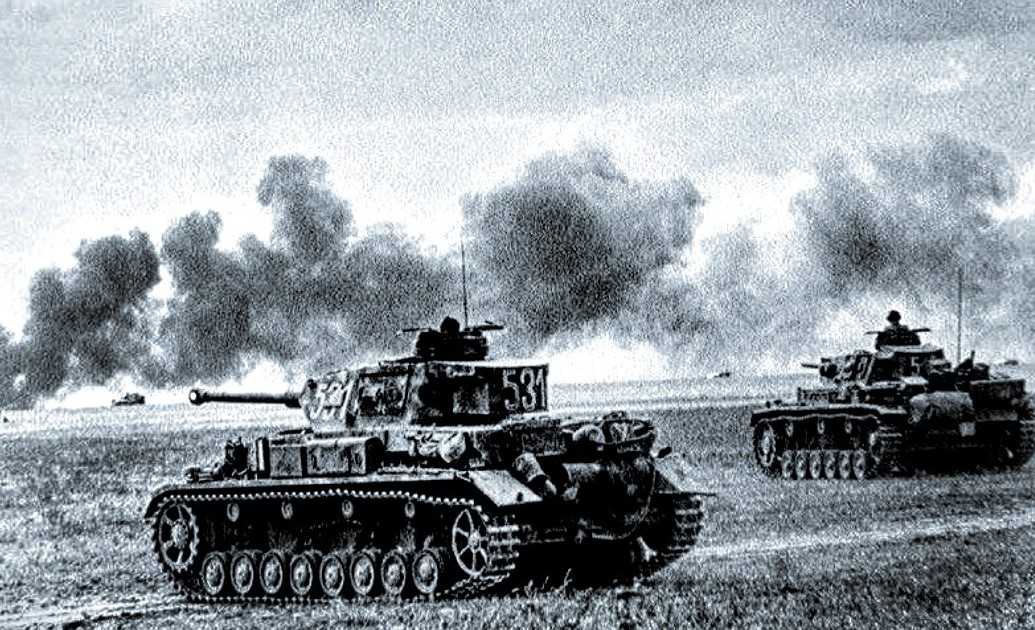 Немецкие танки Panzer IV и Panzer III 1-й танковой армии рвутся на Кавказ.