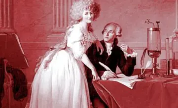 Семейная чета Лавуазье в лаборатории, 1788 год. Художник Жак-Луи Давид.