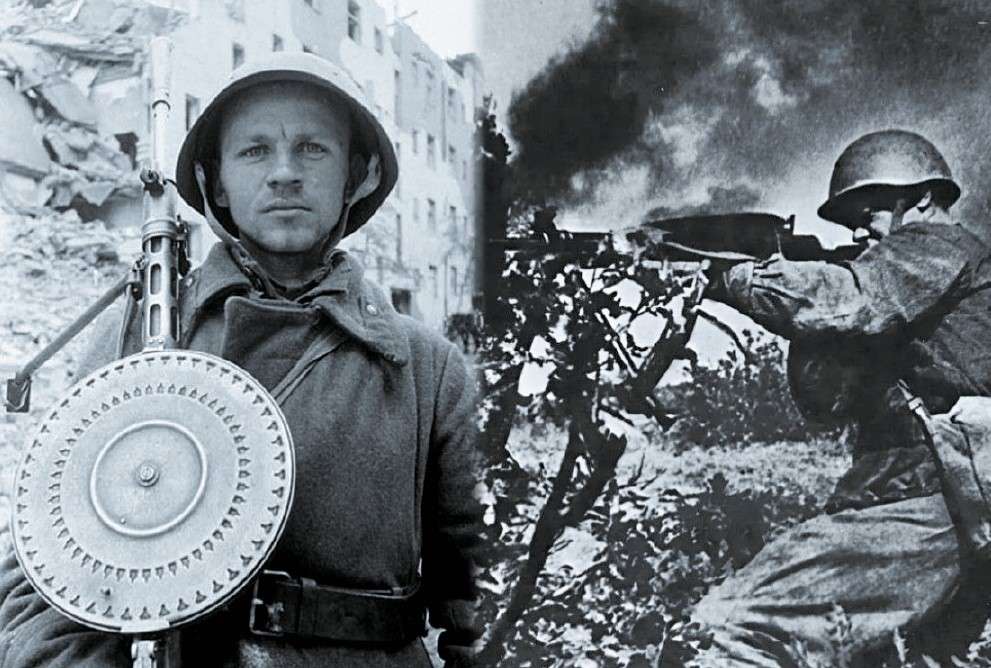 Пулемёт ДП-27 в годы ВОВ.
