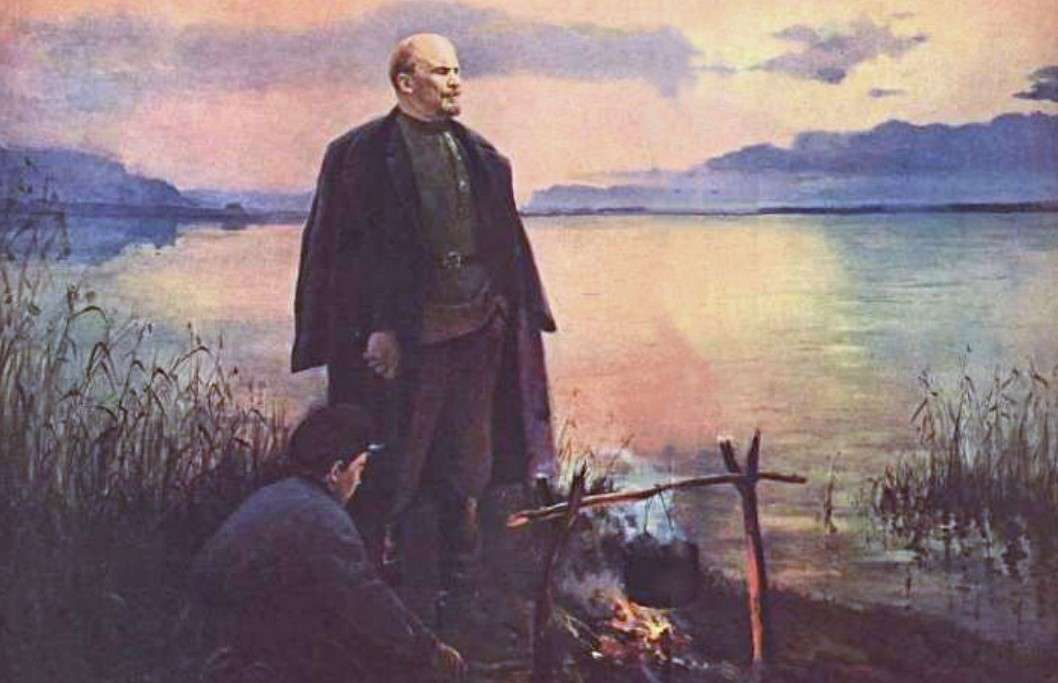 Дмитрий Налбандян. "В. И. Ленин в Разливе".