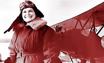 Командир звена 46-го Гв. НБАП И. Ф. Себрова.