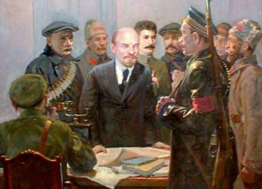 Б. Е. Владимирский. "Ленин и Сталин в Смольном".