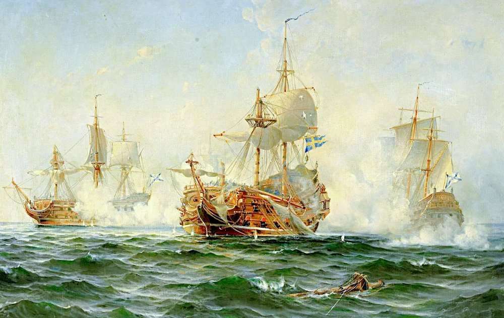 Морское сражение времён Северной войны (1700-1721).