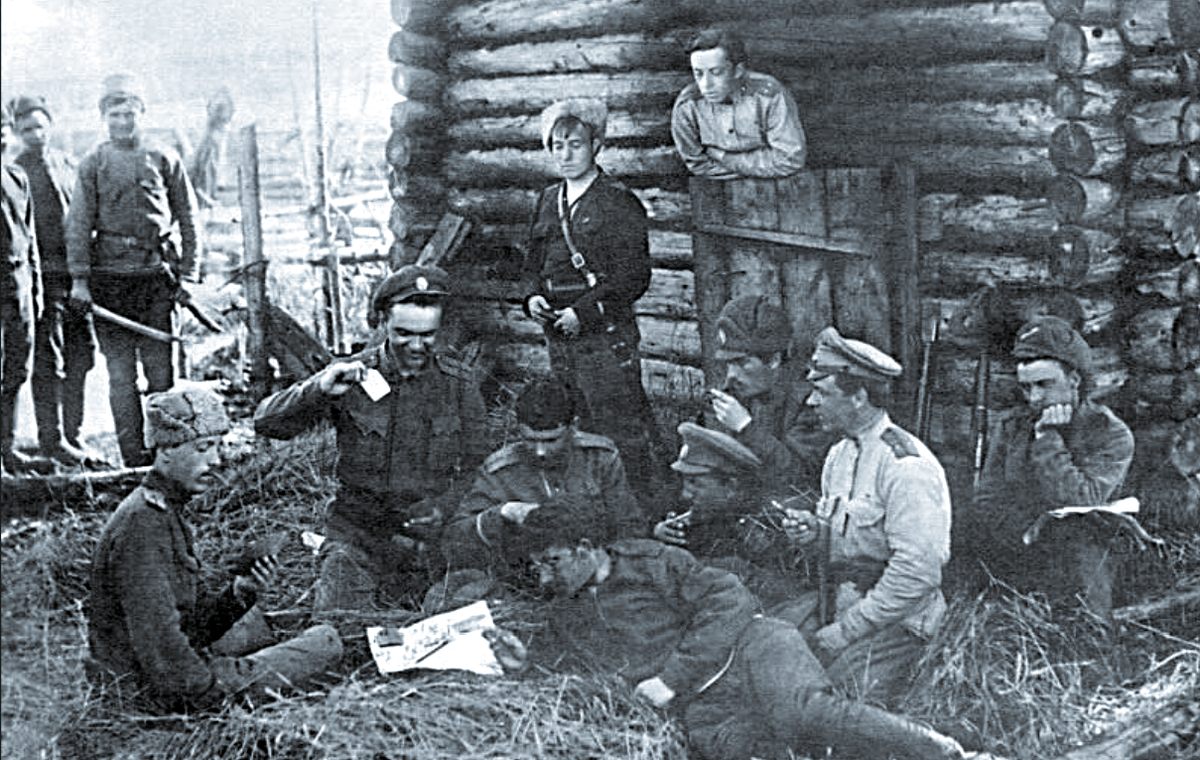 Уральские казаки после рейда на Лбищенск, 1919 г.