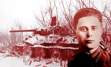 Герой СССР М. Е. Нечаев.